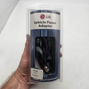 LG Vehicle Power Adapter Car Charger VX6000 Nokia 6120 Headset Black 12V LED
